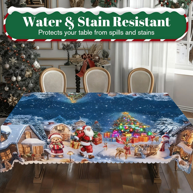 🔥Solange der Vorrat reicht 40 % Rabatt!🎉Stilvolle Tischdecke mit Weihnachtsmotiv