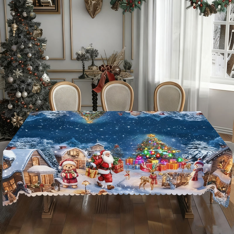 🔥Solange der Vorrat reicht 40 % Rabatt!🎉Stilvolle Tischdecke mit Weihnachtsmotiv