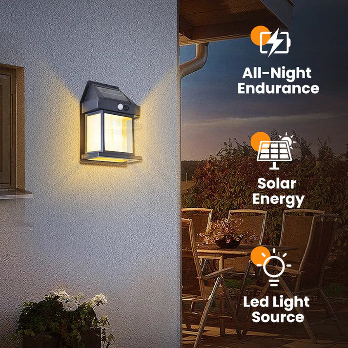 🔥 KAUF 2 ERHALT 3! 💡 SOLAR-WANDLEUCHTE MIT BEWEGUNGS-SENSOR