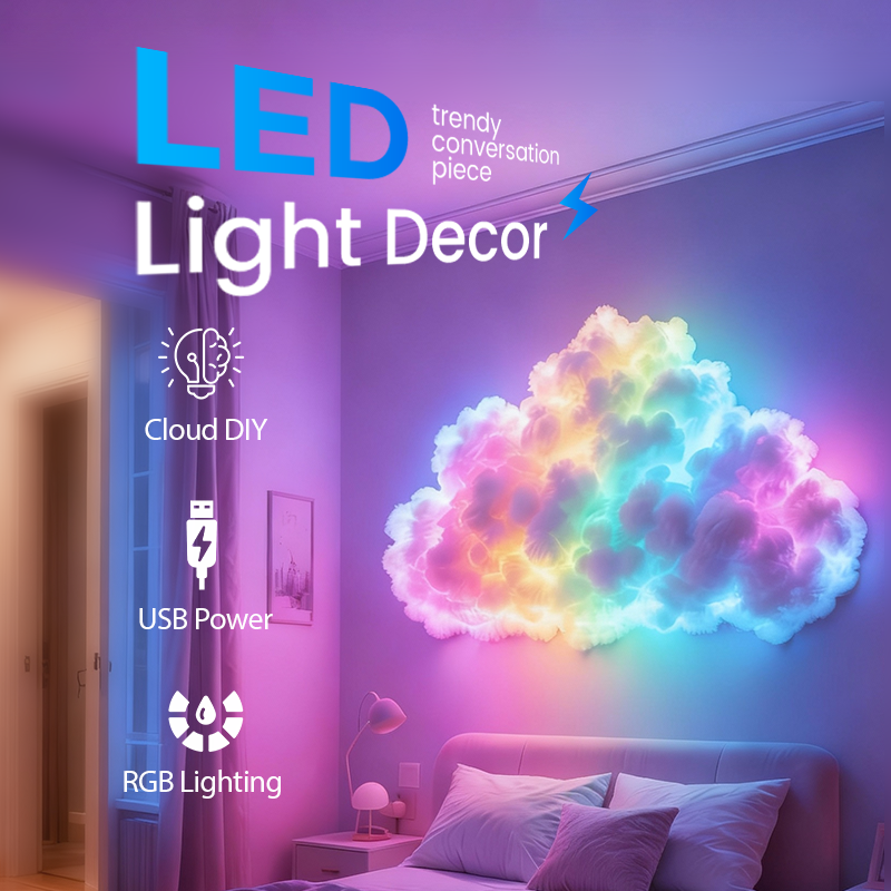 💖Black-Friday-Mega-Angebot – 50 % Rabatt!💖DIY-Gewitterwolken-LED-Lichtdekoration mit USB-Stromversorgung