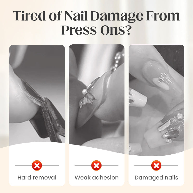 ⏳ Letzter Tag: 50 % auf das gesamte Sortiment!⏰Fester Klebstoff-Pflaster-Gel für Press-On-Nägel
