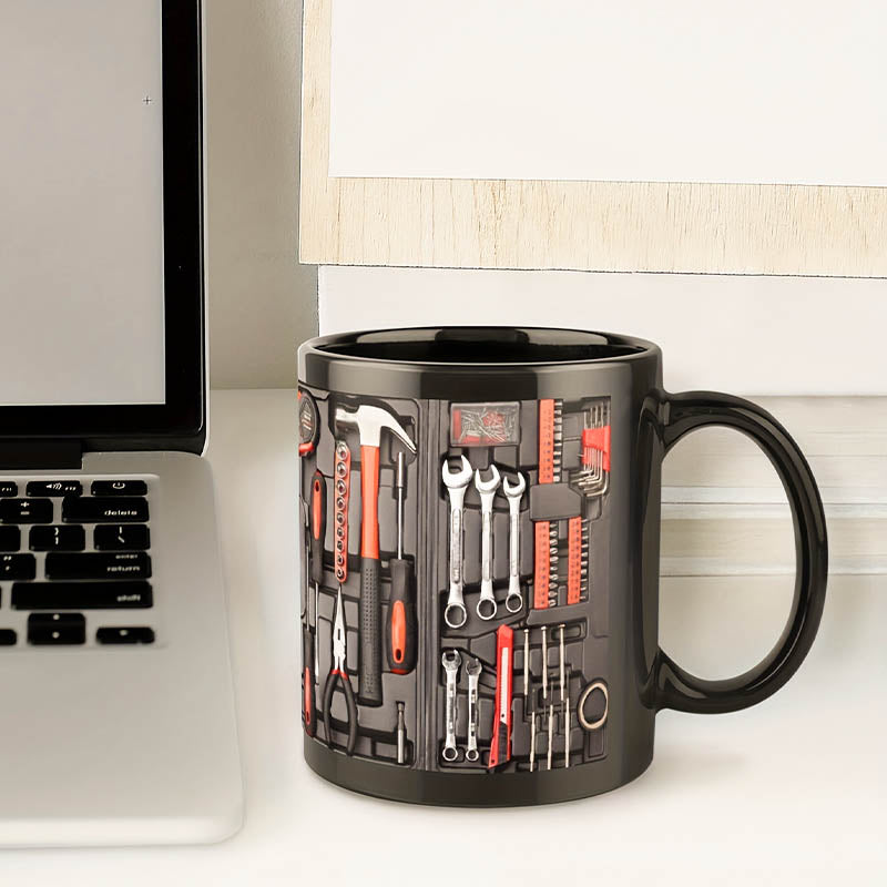 🏆Letzter Tag im Angebot: 50 % Rabatt ✨🔨Lustiger Kaffeebecher – Werkzeugkasten-Set für Mechaniker☕