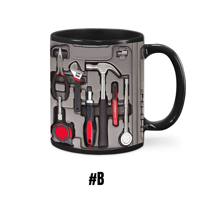 🏆Letzter Tag im Angebot: 50 % Rabatt ✨🔨Lustiger Kaffeebecher – Werkzeugkasten-Set für Mechaniker☕