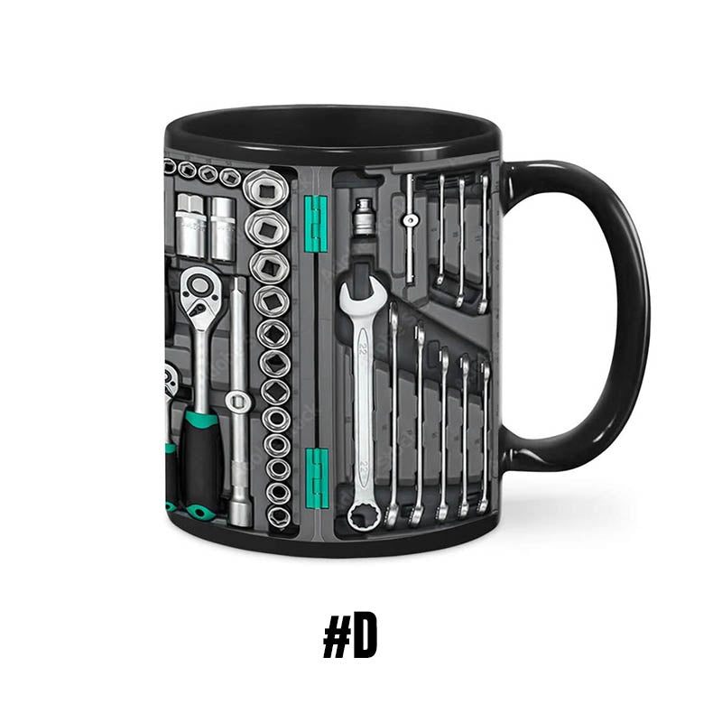 🏆Letzter Tag im Angebot: 50 % Rabatt ✨🔨Lustiger Kaffeebecher – Werkzeugkasten-Set für Mechaniker☕