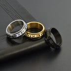 ✨🎅Weihnachtsangebote – Nur für kurze Zeit!⏰Titanium Steel Viking Rune Rotating Ring
