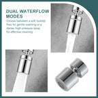 🚰✨ 360° Drehbarer Wasserhahn mit 2-in-1-Funktion & Trinkwassersprudler – Präzise Armaturen für flexibles. nachhaltiges Kochen! 🌱💧