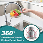 🚰✨ 360° Drehbarer Wasserhahn mit 2-in-1-Funktion & Trinkwassersprudler – Präzise Armaturen für flexibles. nachhaltiges Kochen! 🌱💧