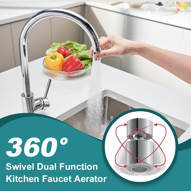 🚰✨ 360° Drehbarer Wasserhahn mit 2-in-1-Funktion & Trinkwassersprudler – Präzise Armaturen für flexibles. nachhaltiges Kochen! 🌱💧
