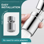 🚰✨ 360° Drehbarer Wasserhahn mit 2-in-1-Funktion & Trinkwassersprudler – Präzise Armaturen für flexibles. nachhaltiges Kochen! 🌱💧
