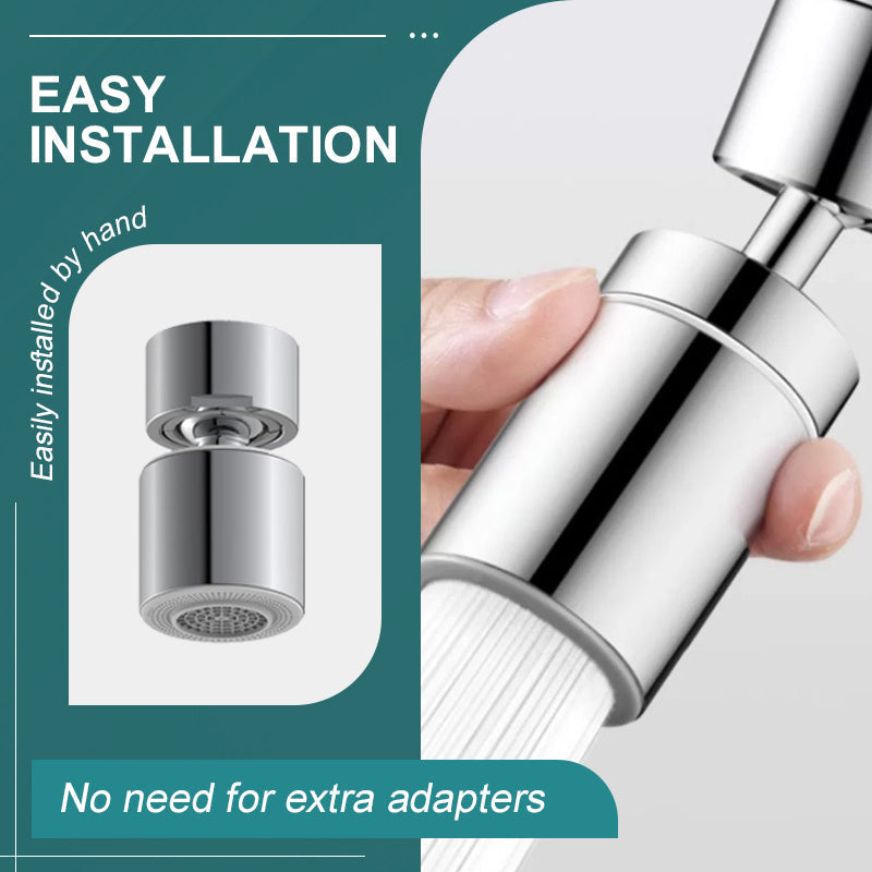 🚰✨ 360° Drehbarer Wasserhahn mit 2-in-1-Funktion & Trinkwassersprudler – Präzise Armaturen für flexibles. nachhaltiges Kochen! 🌱💧