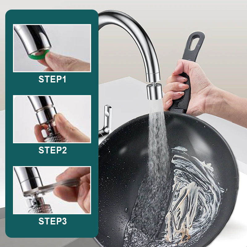 🚰✨ 360° Drehbarer Wasserhahn mit 2-in-1-Funktion & Trinkwassersprudler – Präzise Armaturen für flexibles. nachhaltiges Kochen! 🌱💧