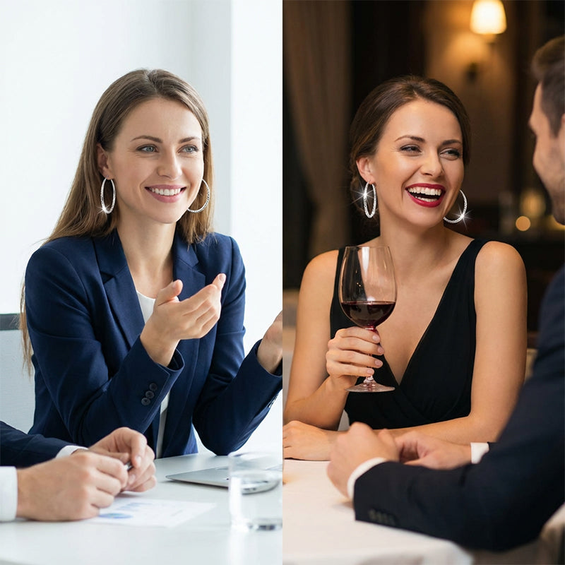 ✨KAUFEN SIE 1. BEKOMMEN SIE 1 GRATIS🔥Diamantgeschliffene Creolen für Damen👑
