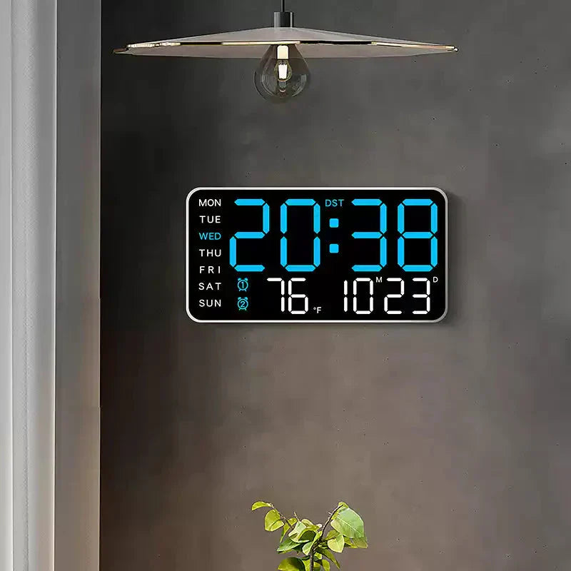 📢📢50 % RABATT !! ⏰Multifunktionale dekorative LED-Digital-Wanduhr .Die grenzenlose Digitaluhr für das moderne norwegische Zuhause