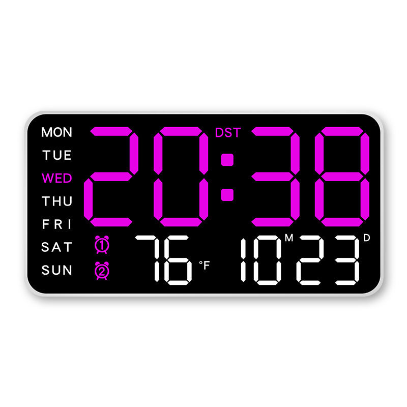 📢📢50 % RABATT !! ⏰Multifunktionale dekorative LED-Digital-Wanduhr .Die grenzenlose Digitaluhr für das moderne norwegische Zuhause