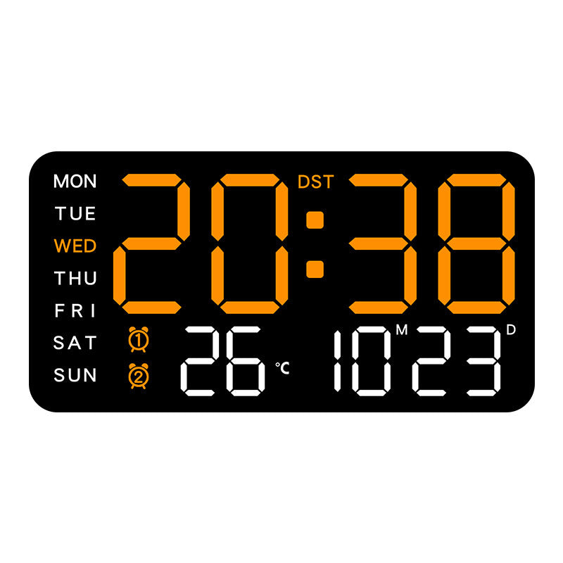 📢📢50 % RABATT !! ⏰Multifunktionale dekorative LED-Digital-Wanduhr .Die grenzenlose Digitaluhr für das moderne norwegische Zuhause