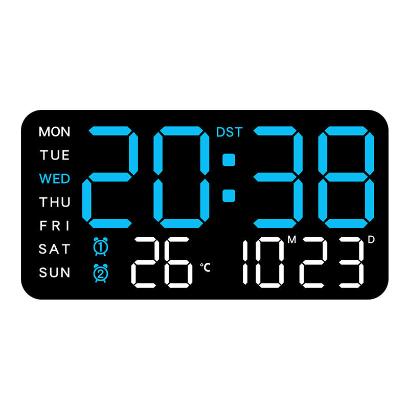 📢📢50 % RABATT !! ⏰Multifunktionale dekorative LED-Digital-Wanduhr .Die grenzenlose Digitaluhr für das moderne norwegische Zuhause
