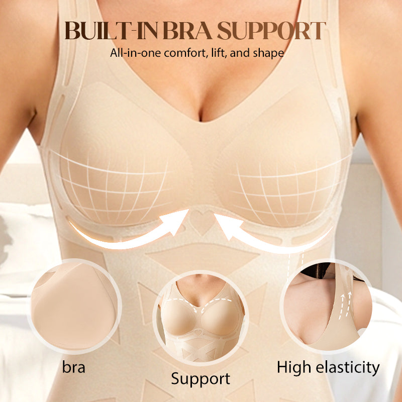 🔥Solange der Vorrat reicht 40 % Rabatt!🎉Nahtlose Shapewear mit integriertem BH