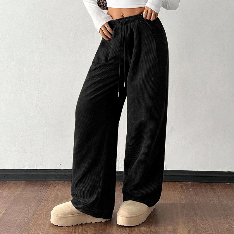 ⌛ Nur noch 3 Tage – 50 % auf alles! ⏰Lässige Weite Cordhose für Damen