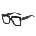 🔥Solange der Vorrat reicht 40 % Rabatt!🎉Schicke. übergroße. quadratische. lichtundurchlässige Brille in Blau