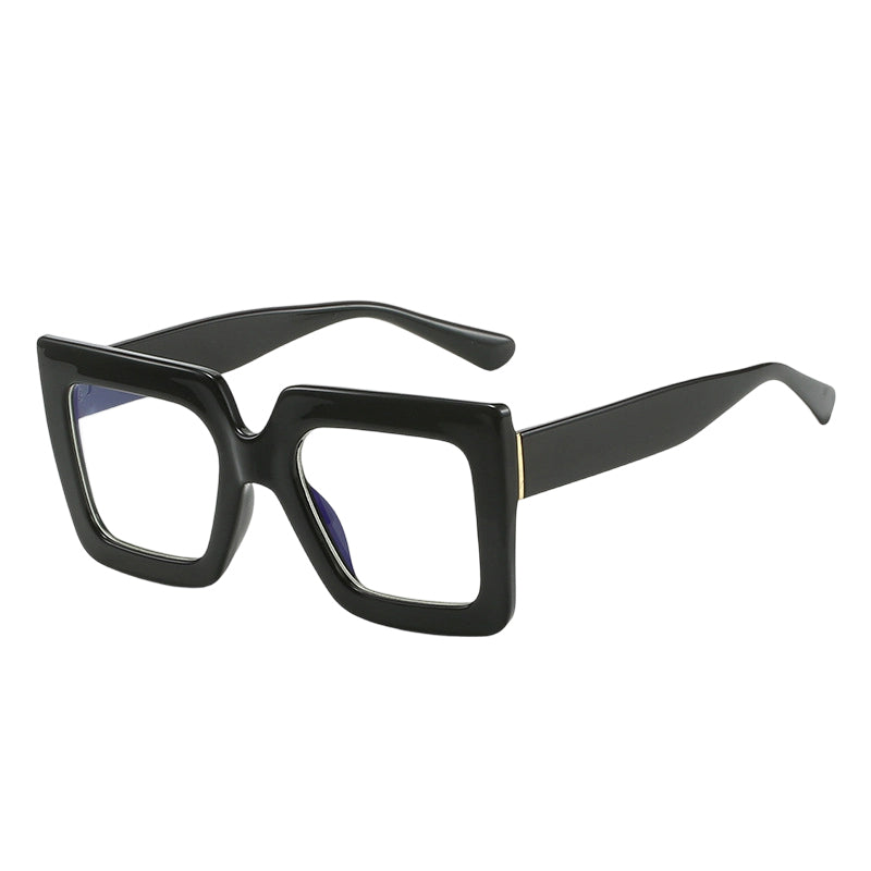 🔥Solange der Vorrat reicht 40 % Rabatt!🎉Schicke. übergroße. quadratische. lichtundurchlässige Brille in Blau