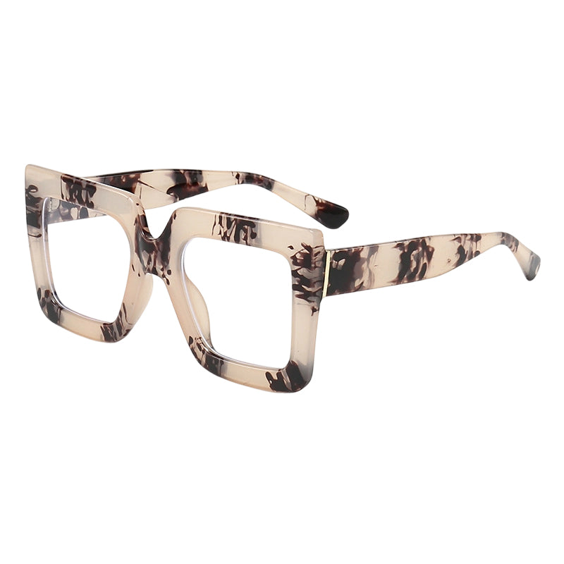 🔥Solange der Vorrat reicht 40 % Rabatt!🎉Schicke. übergroße. quadratische. lichtundurchlässige Brille in Blau