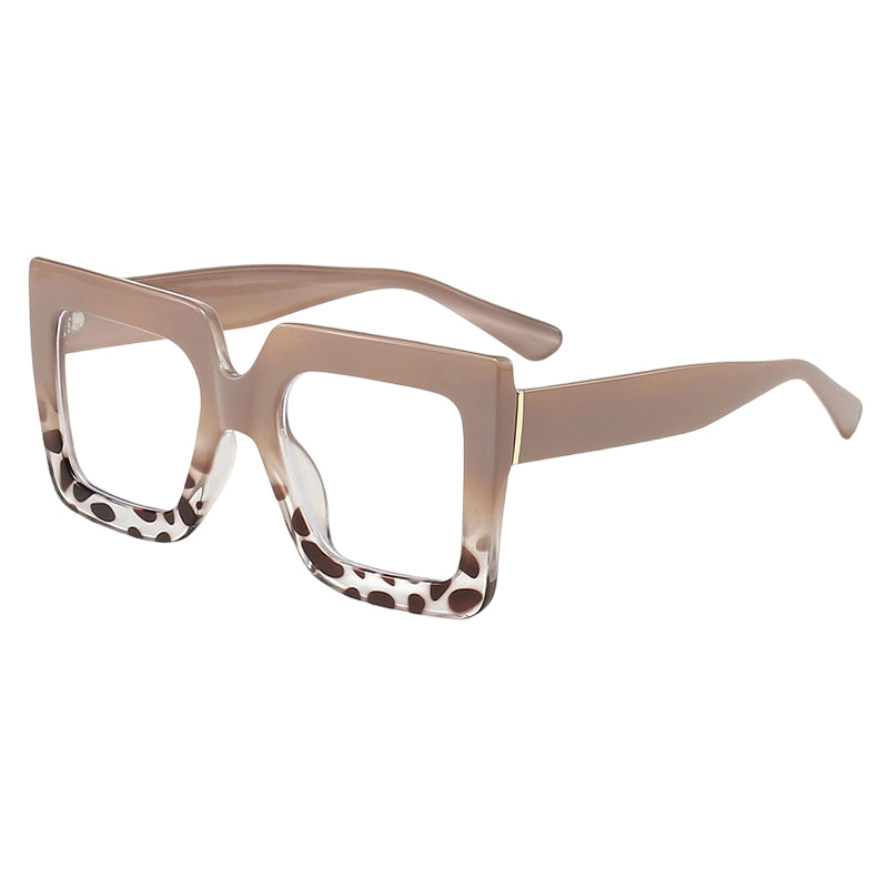 🔥Solange der Vorrat reicht 40 % Rabatt!🎉Schicke. übergroße. quadratische. lichtundurchlässige Brille in Blau