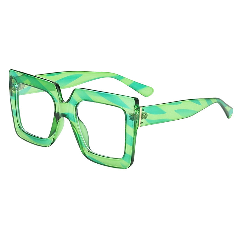 🔥Solange der Vorrat reicht 40 % Rabatt!🎉Schicke. übergroße. quadratische. lichtundurchlässige Brille in Blau