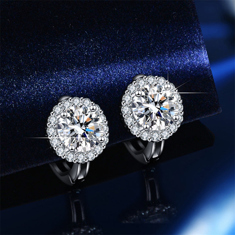 🔥Solange der Vorrat reicht 40 % Rabatt!🎉Brilliant Faux Moissanite Hoop Earrings for Women