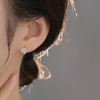 🔥Solange der Vorrat reicht 40 % Rabatt!🎉Brilliant Faux Moissanite Hoop Earrings for Women