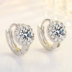 🔥Solange der Vorrat reicht 40 % Rabatt!🎉Brilliant Faux Moissanite Hoop Earrings for Women