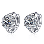 🔥Solange der Vorrat reicht 40 % Rabatt!🎉Brilliant Faux Moissanite Hoop Earrings for Women