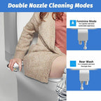 🚽 🚿 Nichtelektrischer Bidet-Aufsatz mit Doppeldüse – Hygienische Selbstreinigung. Einfache Installation & Wasserdruck-Kontrolle ✨