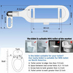 🚽 🚿 Nichtelektrischer Bidet-Aufsatz mit Doppeldüse – Hygienische Selbstreinigung. Einfache Installation & Wasserdruck-Kontrolle ✨