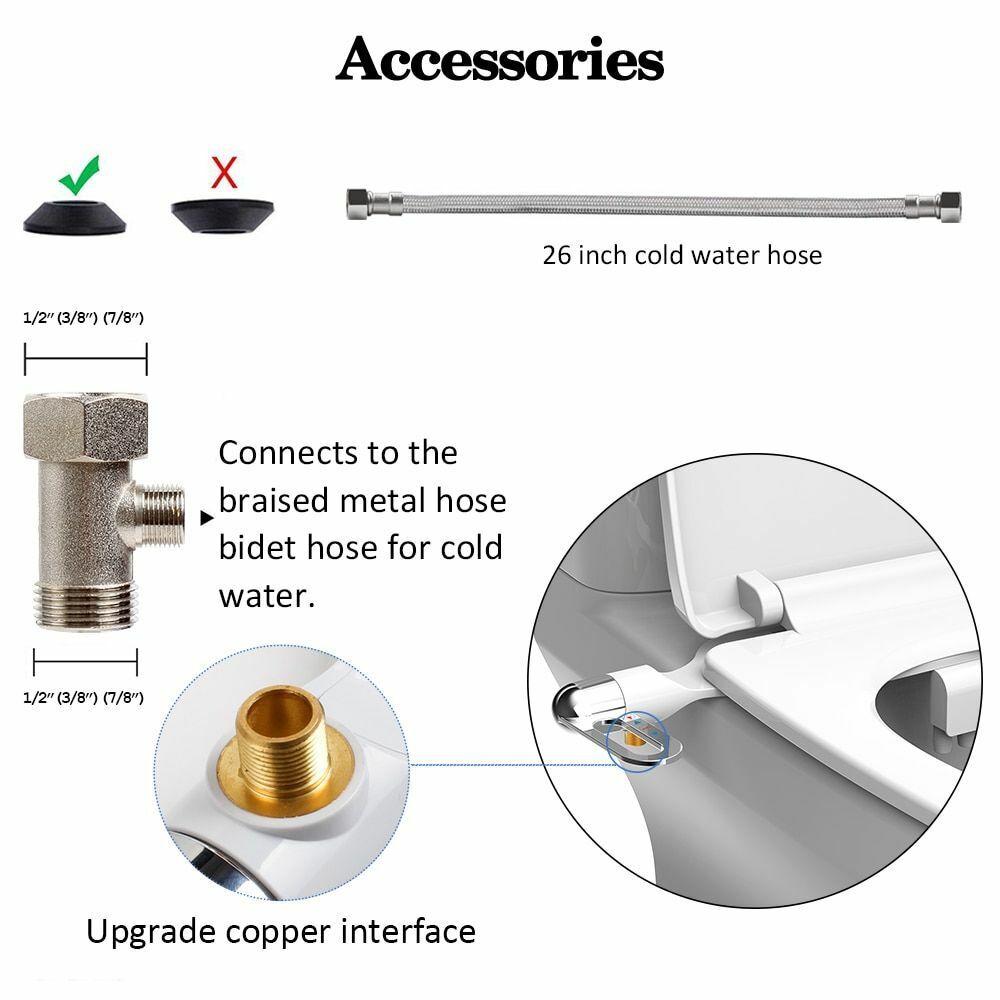 🚽 🚿 Nichtelektrischer Bidet-Aufsatz mit Doppeldüse – Hygienische Selbstreinigung. Einfache Installation & Wasserdruck-Kontrolle ✨