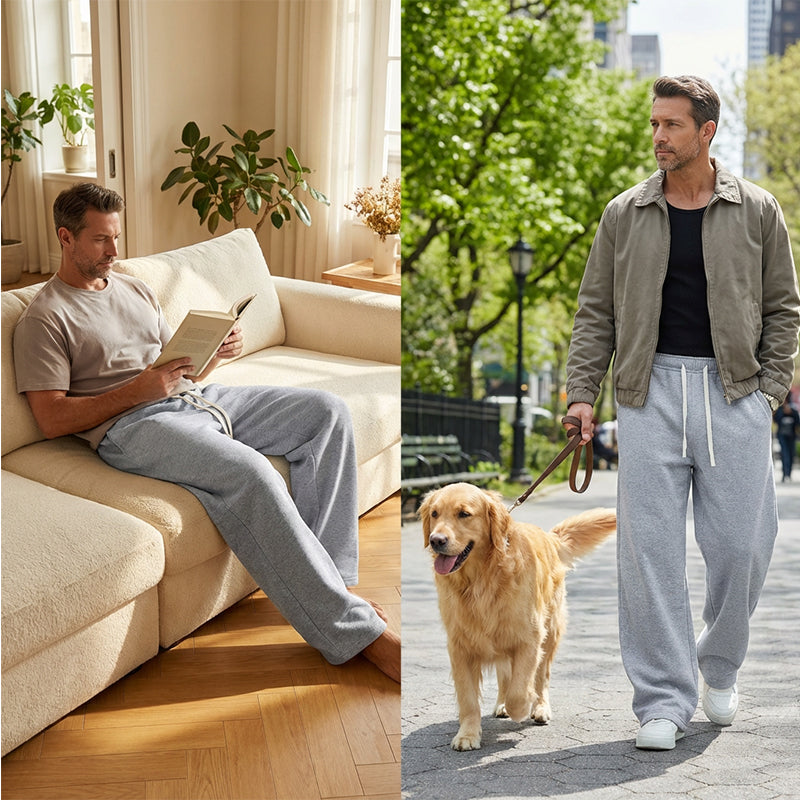 👖 60% RABATT! 🏃‍♂️ Herren-Freizeithose in Lockerer Passform – Kordelzug. Bequemes Baumwollgewebe & Vielseitig für Alltag und Sport 🌟