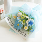 🔥Solange der Vorrat reicht 40 % Rabatt!🎉Handmade Delicate Crochet Flower Bouquet