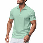 🔥Solange der Vorrat reicht 40 % Rabatt!🎉Herren schnell trocknendes Kurzarm-Hemdchen-Shirt mit Reverskragen