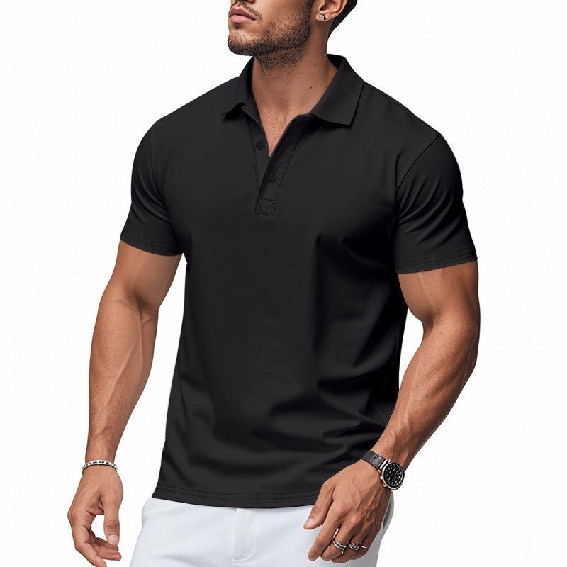 🔥Solange der Vorrat reicht 40 % Rabatt!🎉Herren schnell trocknendes Kurzarm-Hemdchen-Shirt mit Reverskragen