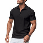 🔥Solange der Vorrat reicht 40 % Rabatt!🎉Herren schnell trocknendes Kurzarm-Hemdchen-Shirt mit Reverskragen