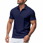 🔥Solange der Vorrat reicht 40 % Rabatt!🎉Herren schnell trocknendes Kurzarm-Hemdchen-Shirt mit Reverskragen