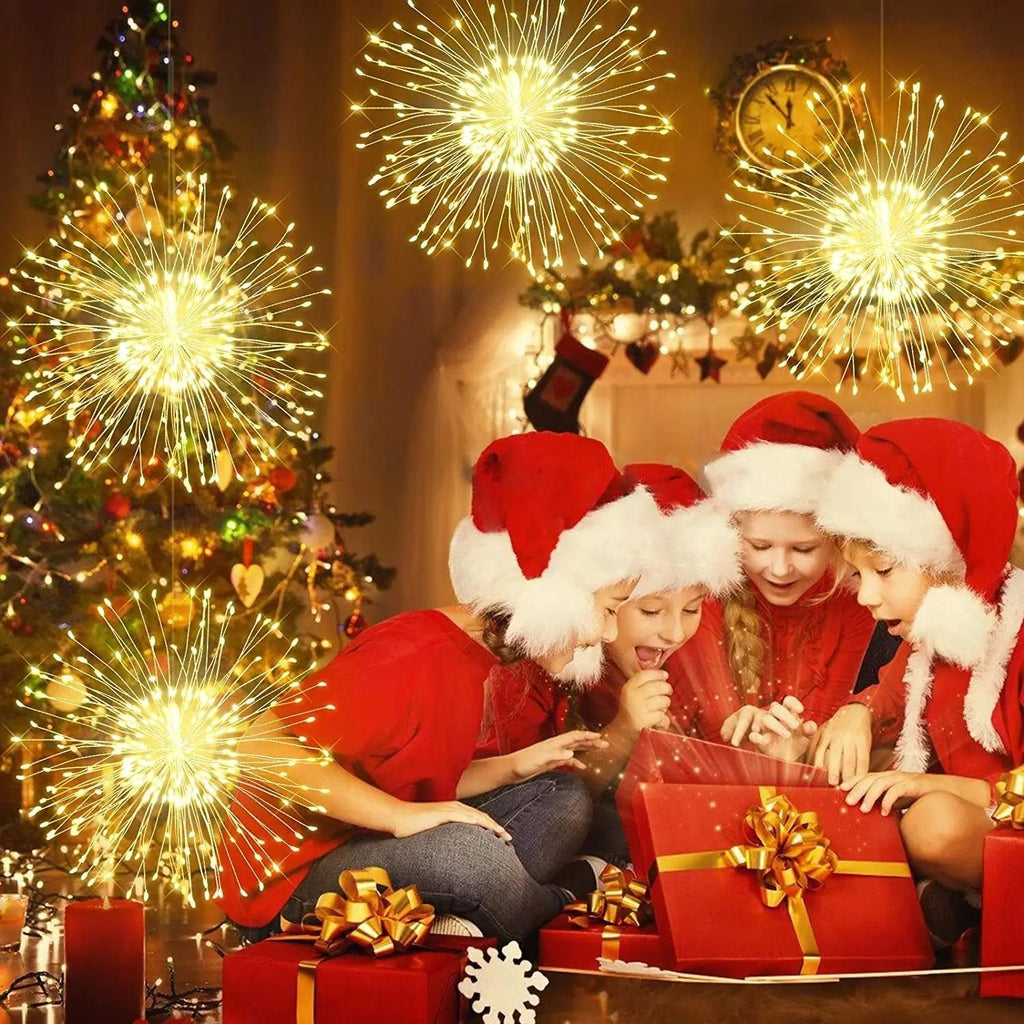 🔥Solange der Vorrat reicht 40 % Rabatt!🎉Hängende Starburst Fairy Lights für Weihnachten