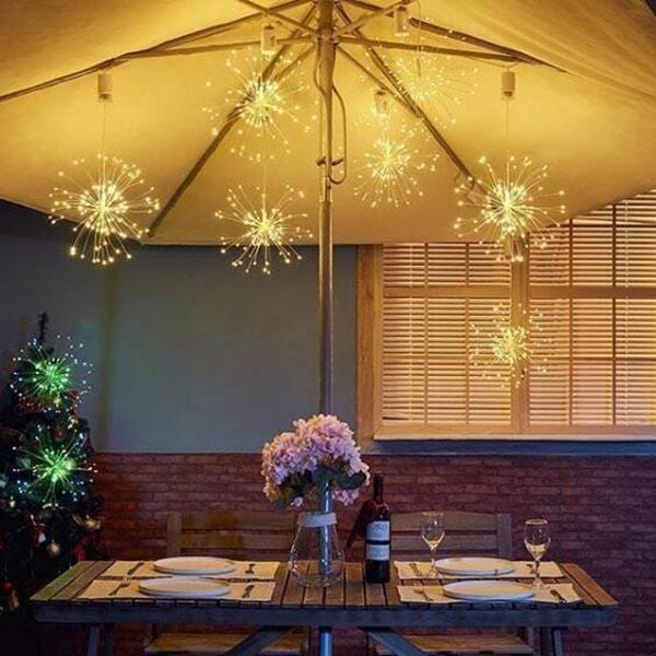 🔥Solange der Vorrat reicht 40 % Rabatt!🎉Hängende Starburst Fairy Lights für Weihnachten