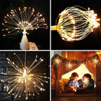 🔥Solange der Vorrat reicht 40 % Rabatt!🎉Hängende Starburst Fairy Lights für Weihnachten