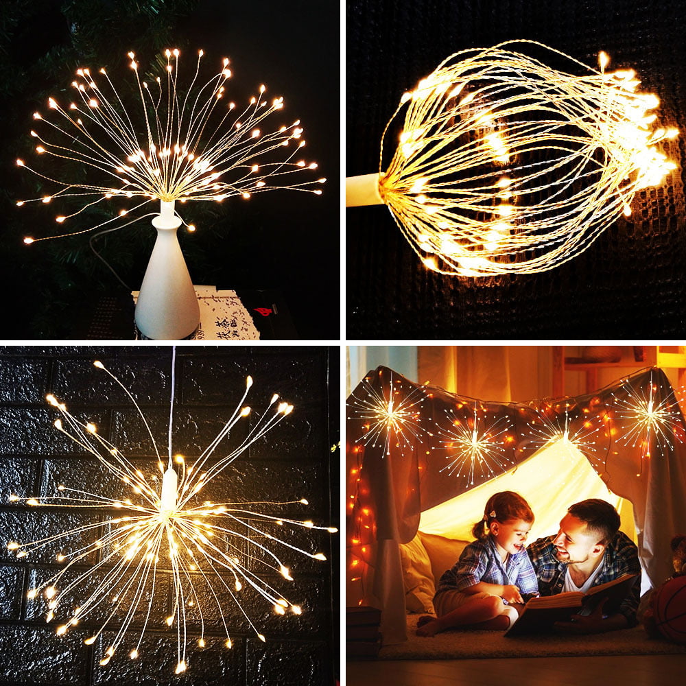 🔥Solange der Vorrat reicht 40 % Rabatt!🎉Hängende Starburst Fairy Lights für Weihnachten