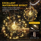 🔥Solange der Vorrat reicht 40 % Rabatt!🎉Hängende Starburst Fairy Lights für Weihnachten