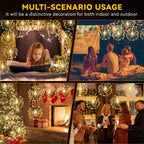 🔥Solange der Vorrat reicht 40 % Rabatt!🎉Hängende Starburst Fairy Lights für Weihnachten