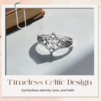 🔥Limitiertes Angebot: 💍Keltischer Liebesknoten Ring – Trinity Design – Vintage Silber