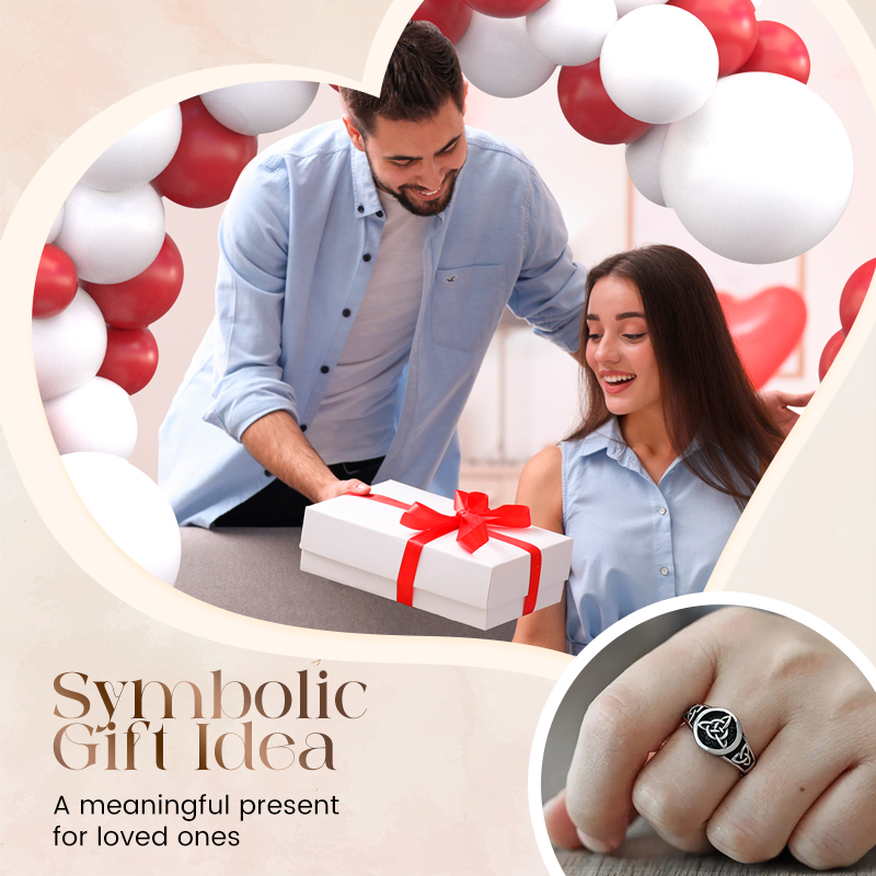 🔥Limitiertes Angebot: 💍Keltischer Liebesknoten Ring – Trinity Design – Vintage Silber