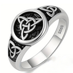 🔥Limitiertes Angebot: 💍Keltischer Liebesknoten Ring – Trinity Design – Vintage Silber