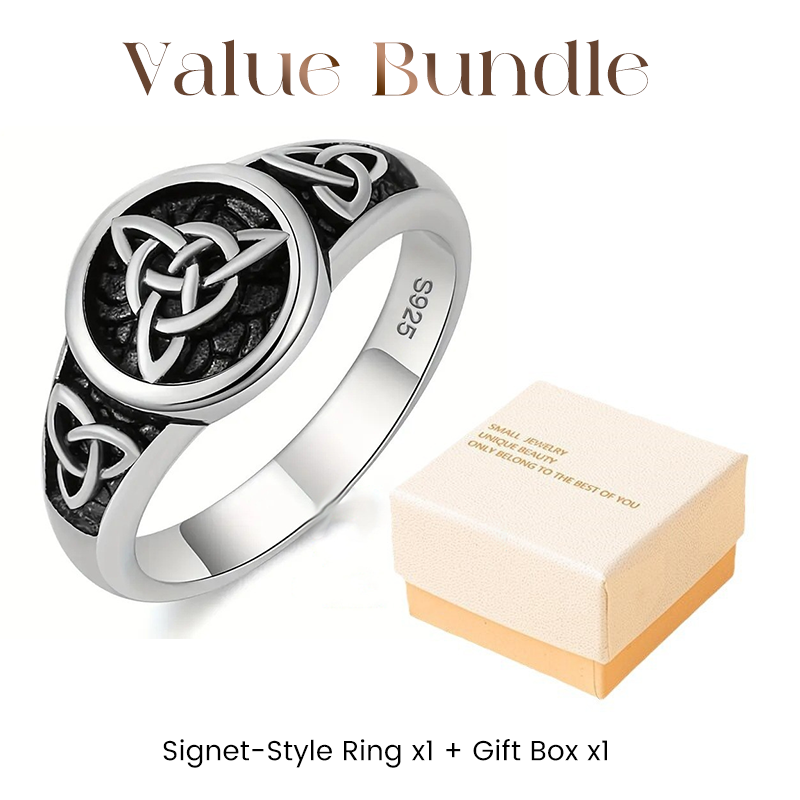 🔥Limitiertes Angebot: 💍Keltischer Liebesknoten Ring – Trinity Design – Vintage Silber